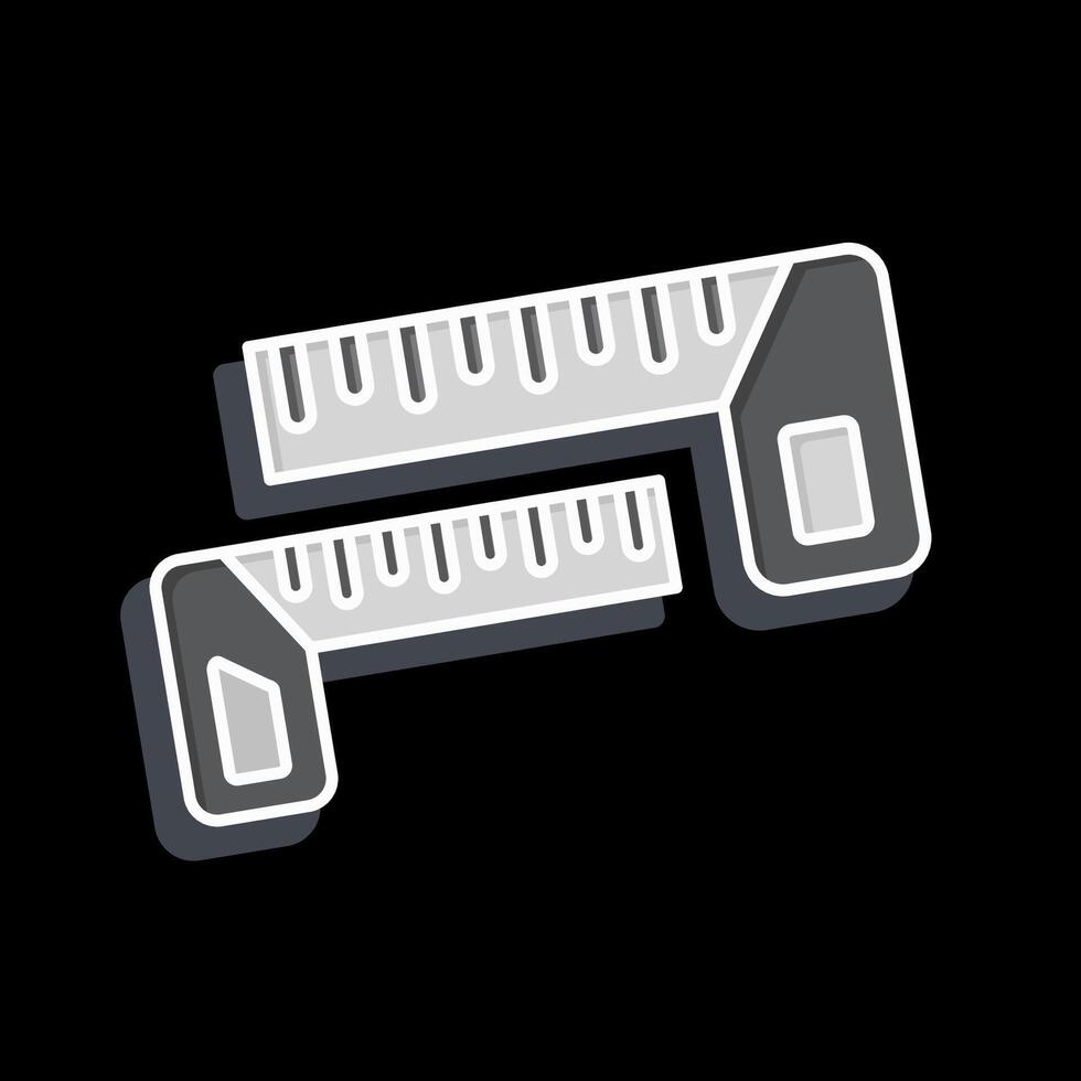 Icon Carpenters Square. related to Measuring symbol. glossy style. simple illustration vector
