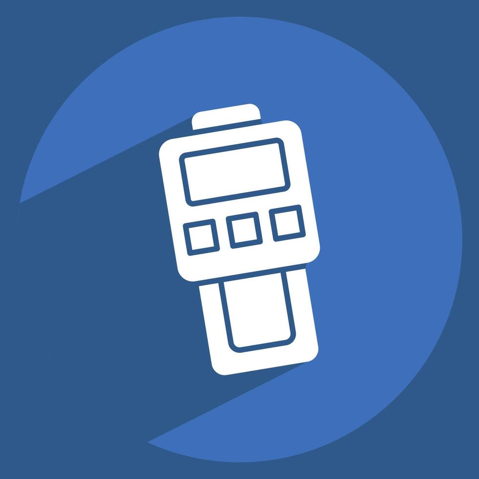 Icon Dust Meter. related to Measuring symbol. long shadow style. simple illustration vector