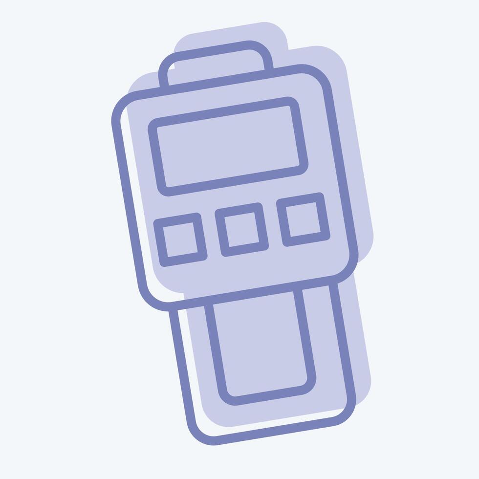 Icon Dust Meter. related to Measuring symbol. two tone style. simple illustration vector