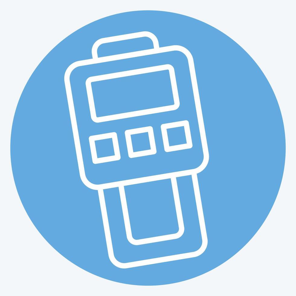 Icon Dust Meter. related to Measuring symbol. blue eyes style. simple illustration vector