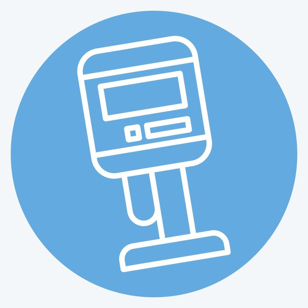 Icon Viscometer. related to Measuring symbol. blue eyes style. simple illustration vector