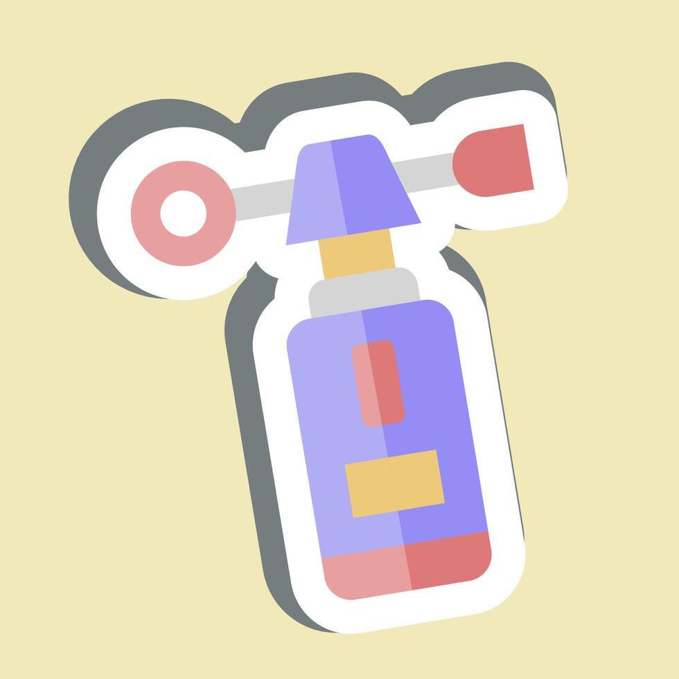 Sticker Wind Gauge. related to Measuring symbol. simple illustration vector