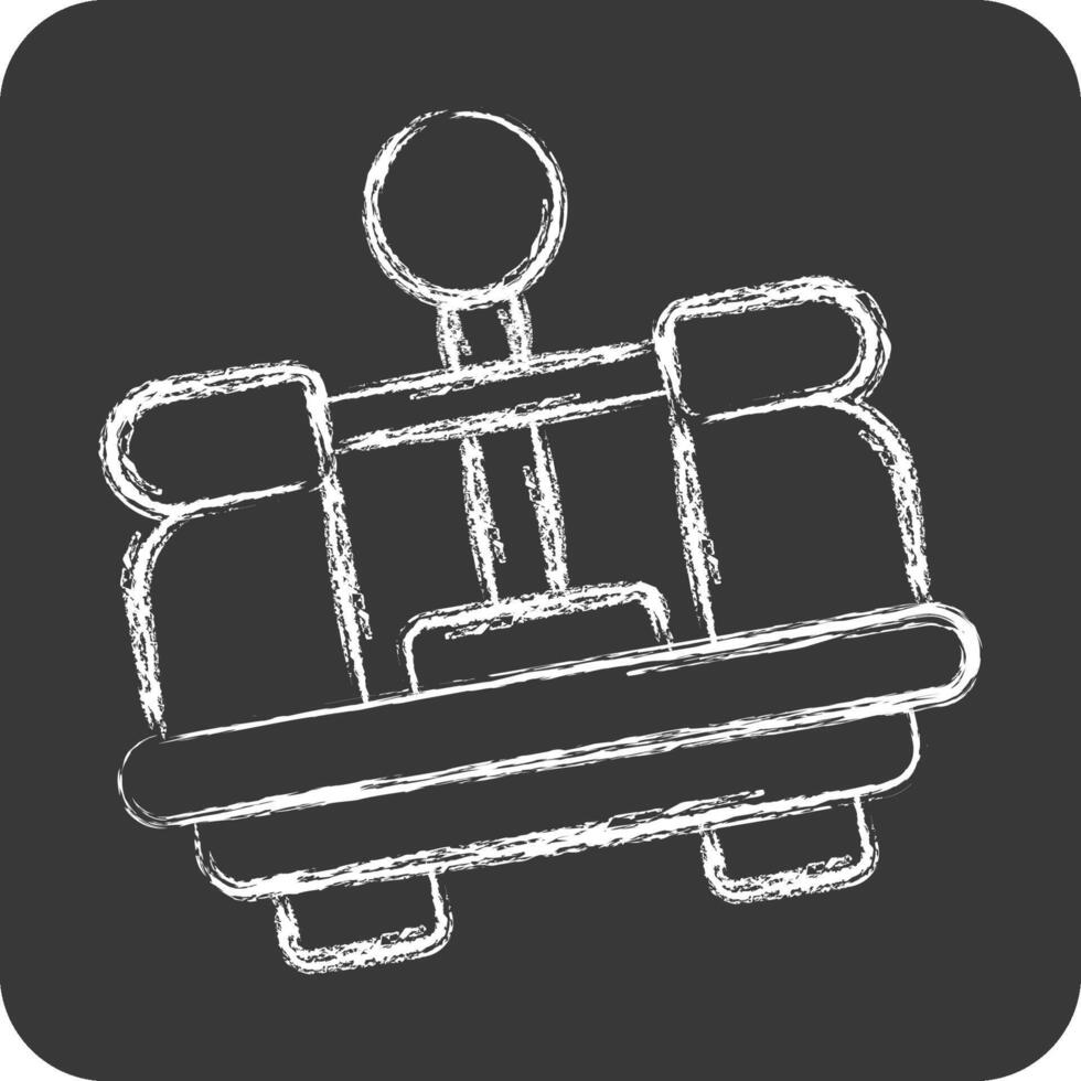 Icon Bench Center. related to Measuring symbol. chalk Style. simple illustration vector