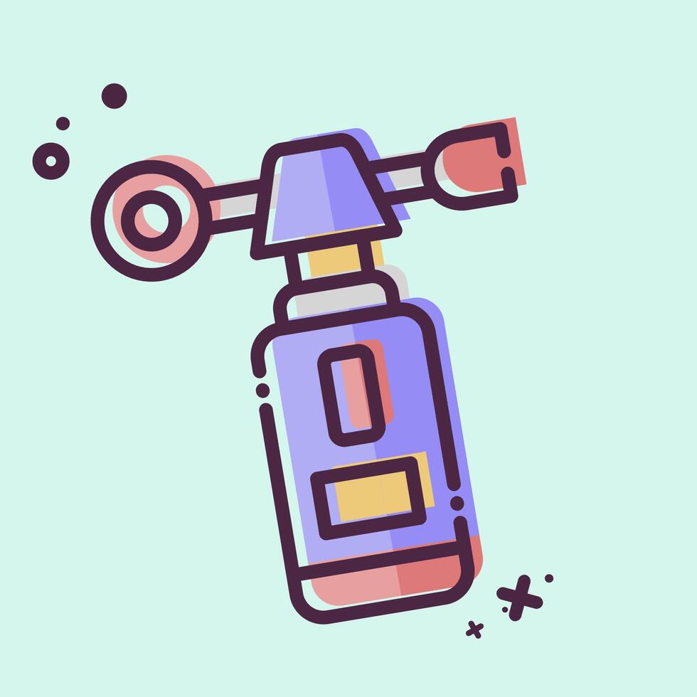 Icon Wind Gauge. related to Measuring symbol. MBE style. simple illustration vector