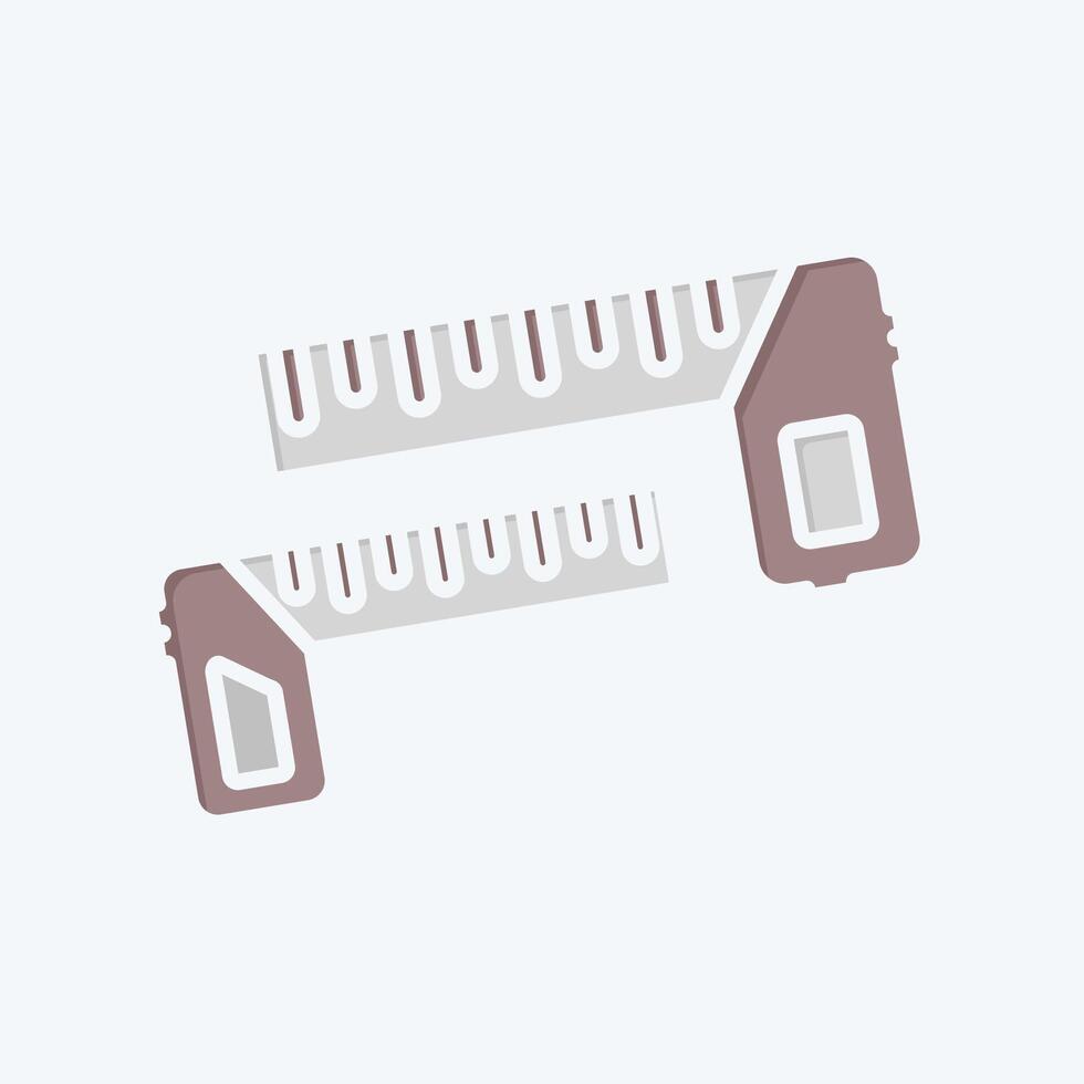 Icon Carpenters Square. related to Measuring symbol. doodle style. simple illustration vector