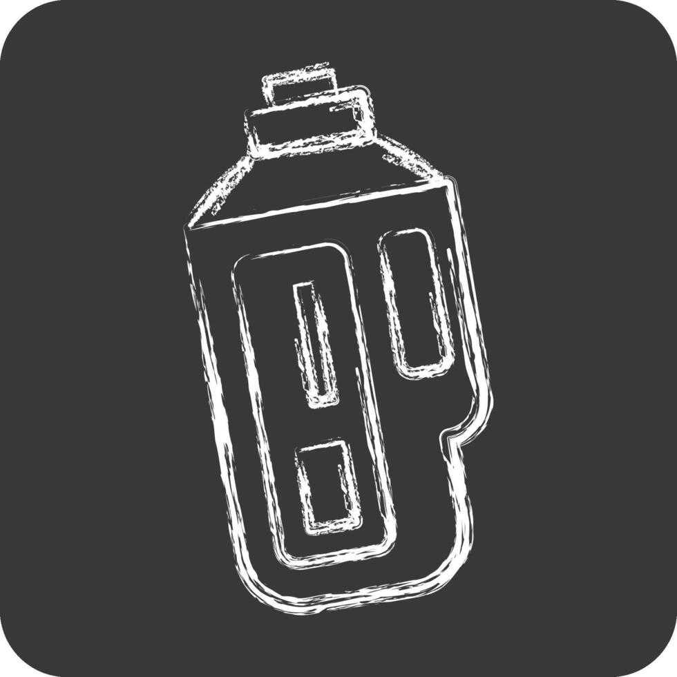 Icon Vibrometer. related to Measuring symbol. chalk Style. simple illustration vector