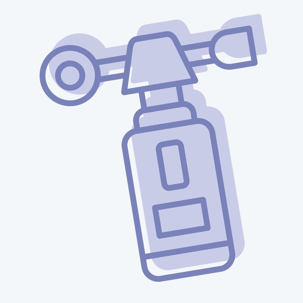 Icon Wind Gauge. related to Measuring symbol. two tone style. simple illustration vector