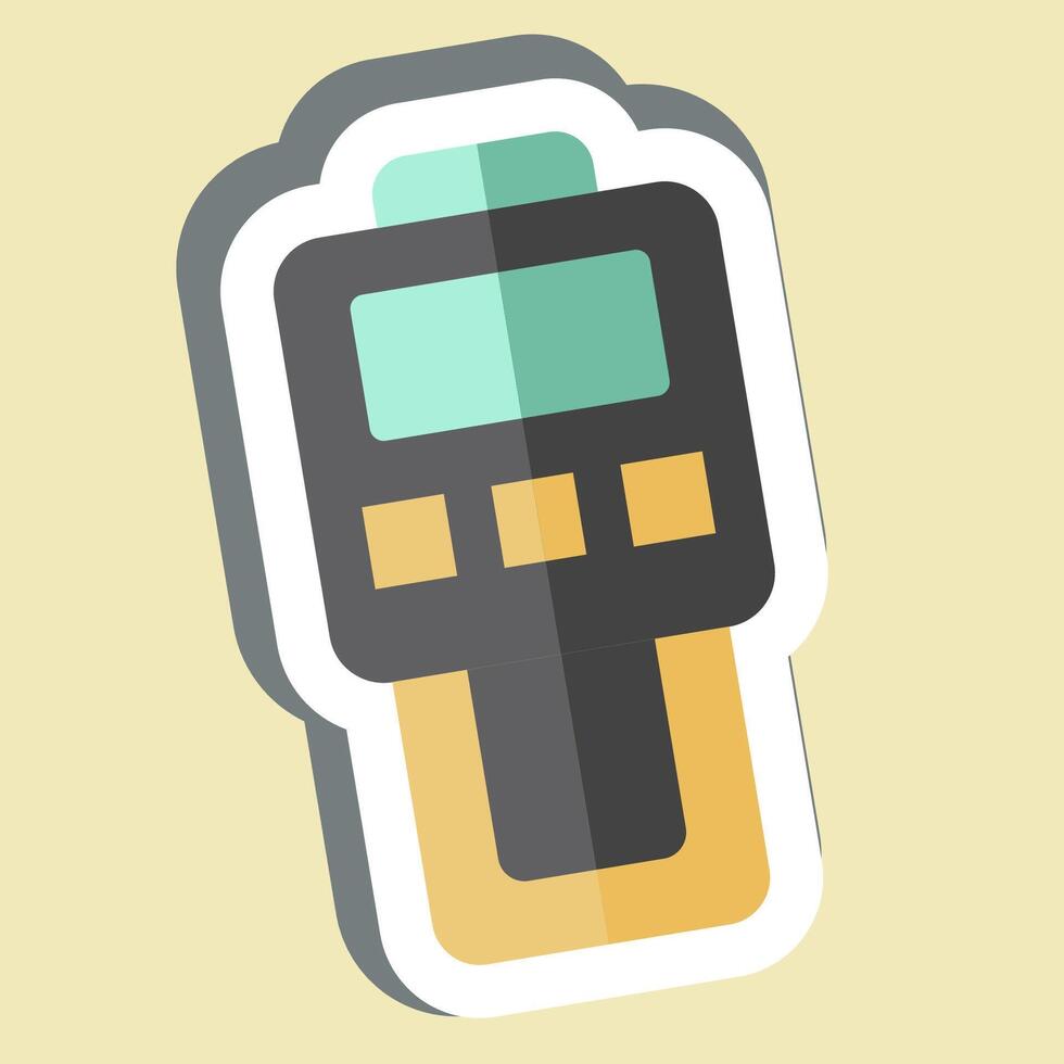 Sticker Dust Meter. related to Measuring symbol. simple illustration vector