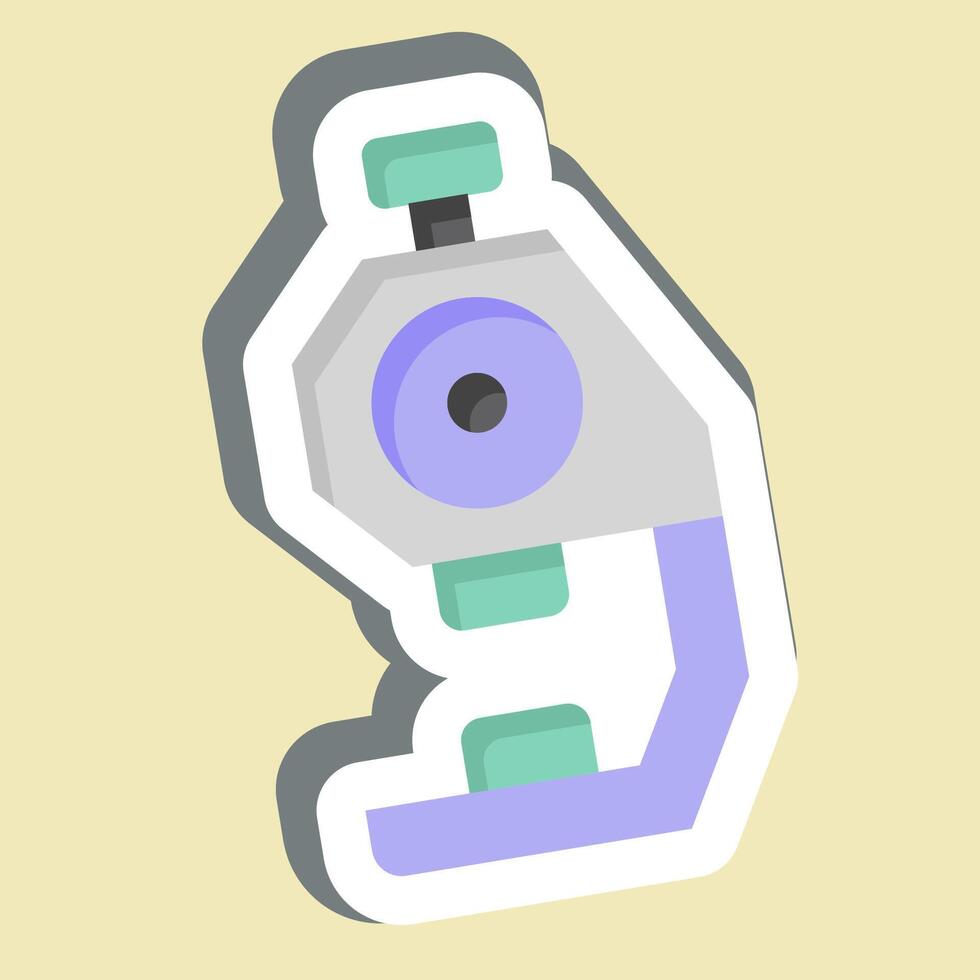 Sticker Dial Galige. related to Measuring symbol. simple illustration vector