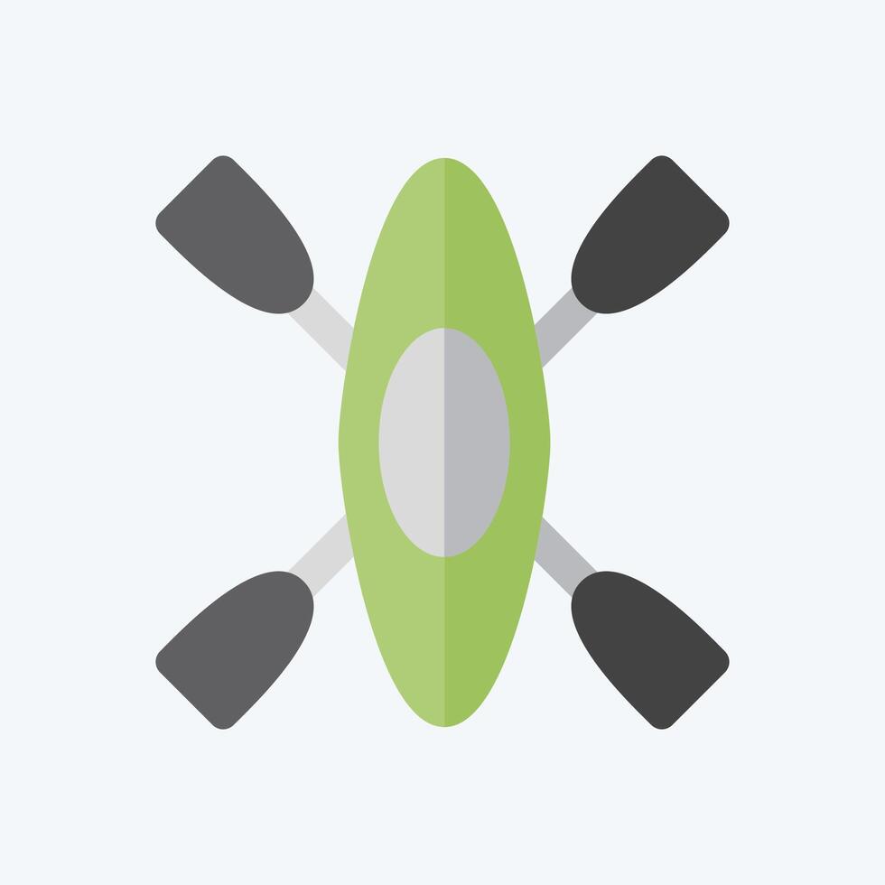 Icon Kayak. related to War Military symbol. flat style. simple illustration vector