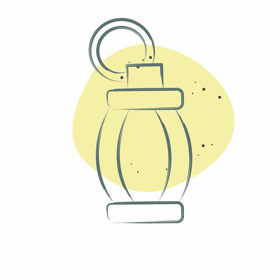 Icon Hand Granade. related to War Military symbol. Color Spot Style. simple illustration vector