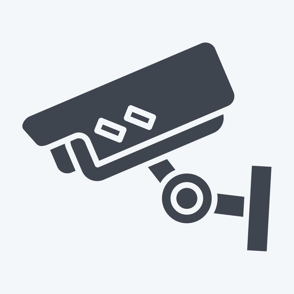 Icon CCTV related to War Military symbol. glyph style. simple illustration vector