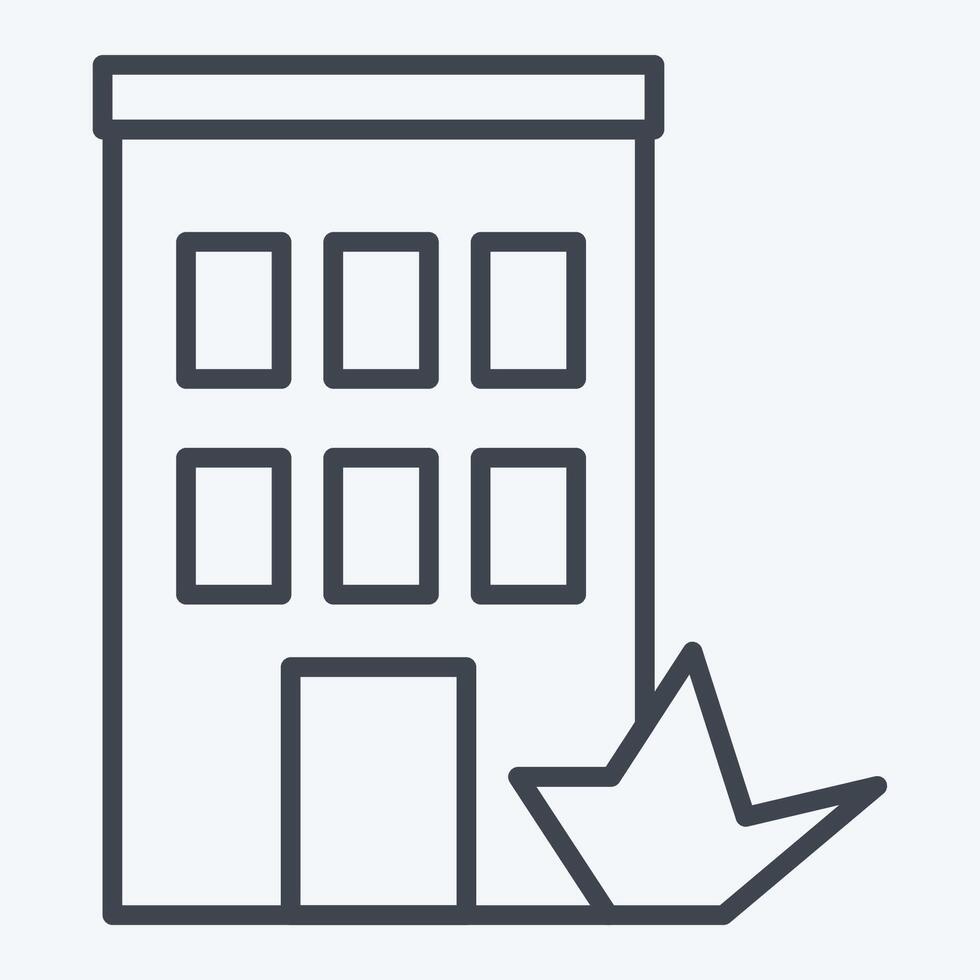 Icon Blast. related to War Military symbol. line style. simple illustration vector