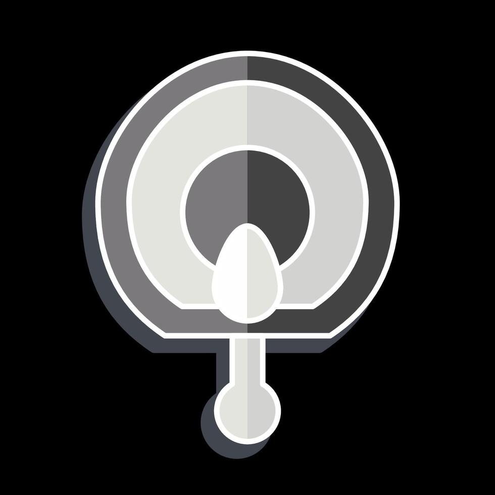Icon Fan. related to Korea symbol. glossy style. simple illustration vector