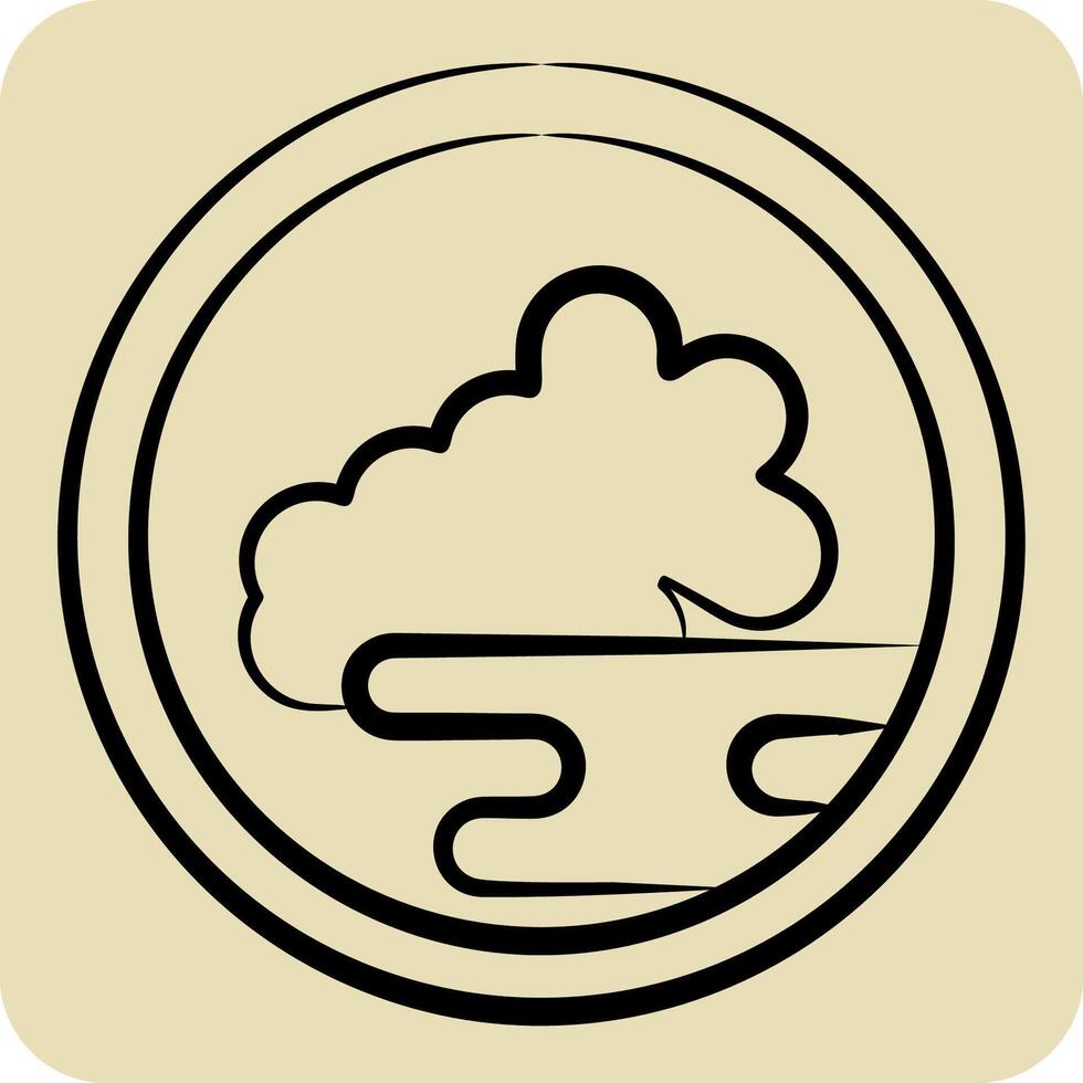 Icon Kimchi. related to Korea symbol. hand drawn style. simple illustration vector
