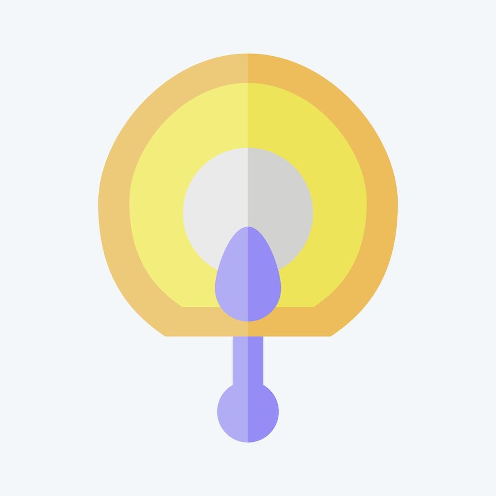 Icon Fan. related to Korea symbol. flat style. simple illustration vector