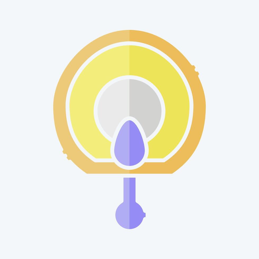 Icon Fan. related to Korea symbol. doodle style. simple illustration vector