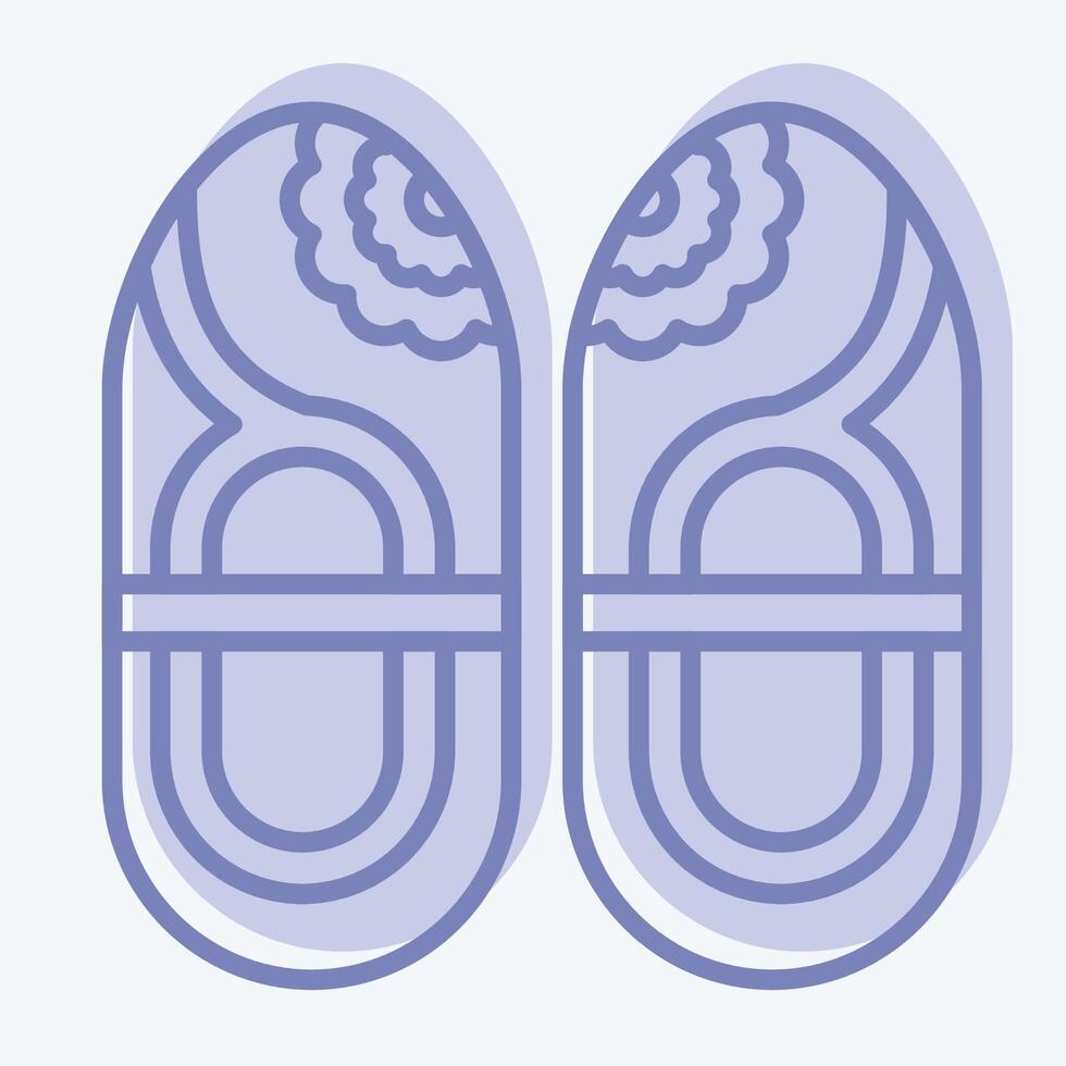 Icon Shoes. related to Korea symbol. two tone style. simple illustration vector