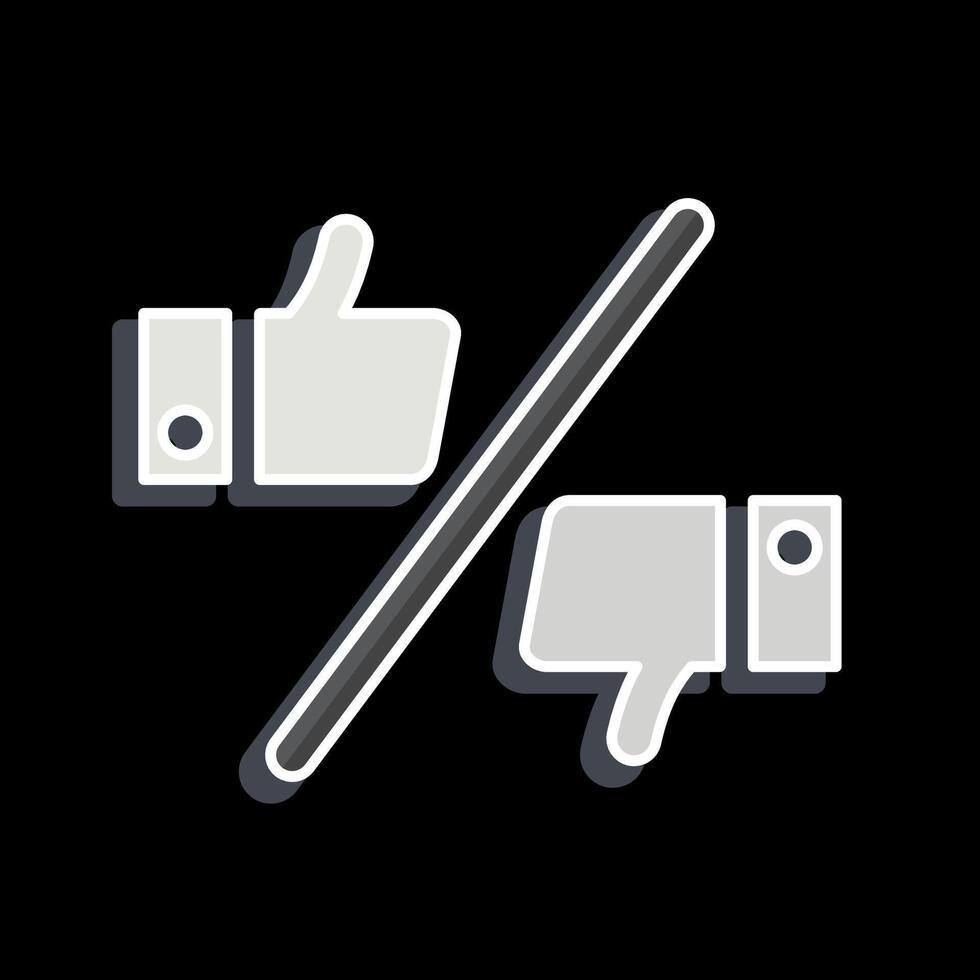 Icon Preference. related to Choice symbol. glossy style. simple illustration vector