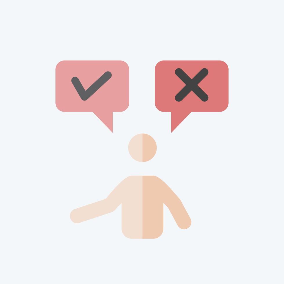 Icon Possibility. related to Choice symbol. flat style. simple illustration vector