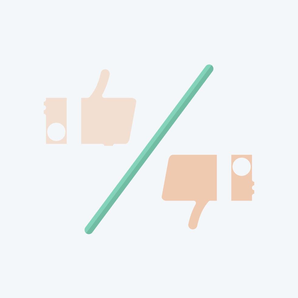 Icon Preference. related to Choice symbol. doodle style. simple illustration vector