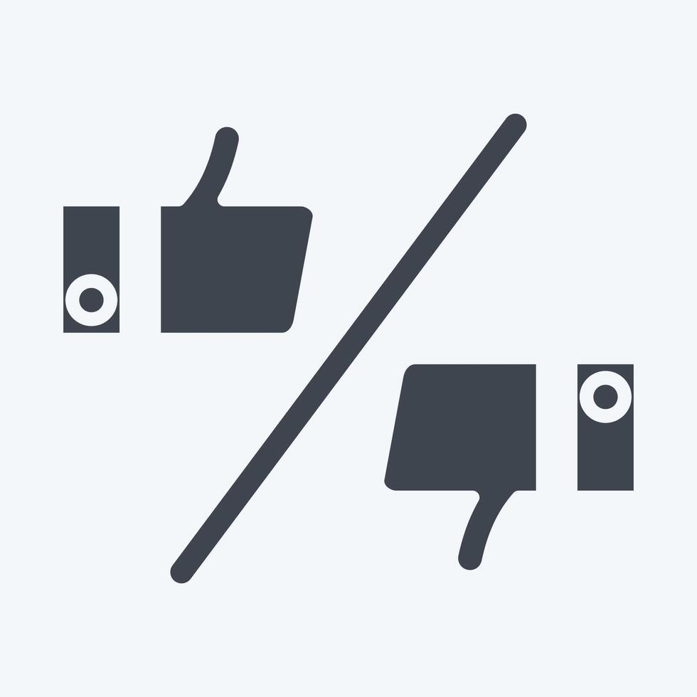 Icon Preference. related to Choice symbol. glyph style. simple illustration vector
