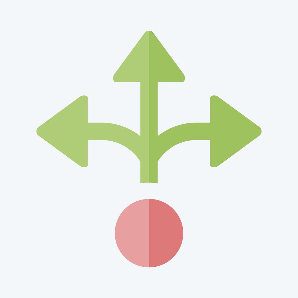 Icon Alternative. related to Choice symbol. flat style. simple illustration vector