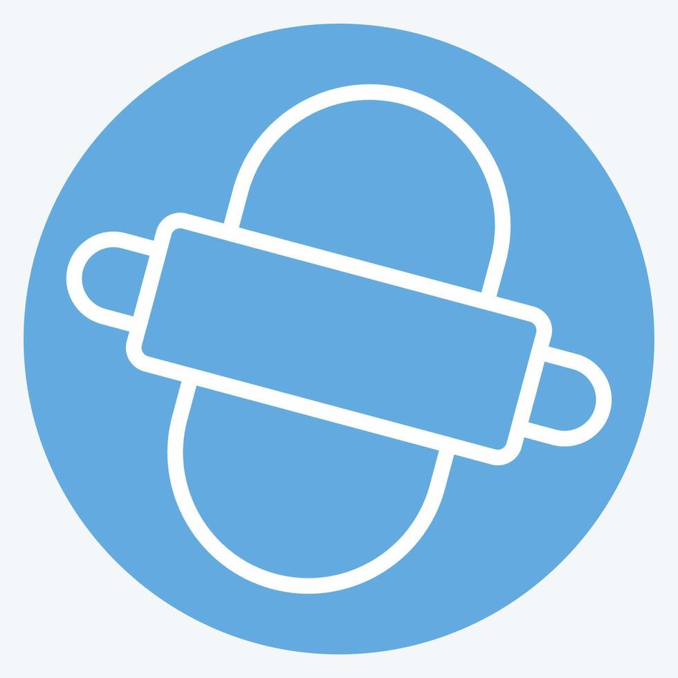 Icon Making. related to Breakfast symbol. blue eyes style. simple illustration vector