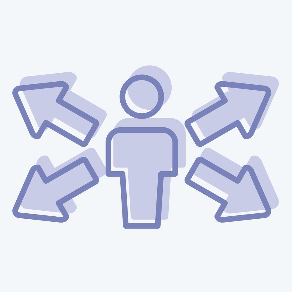 Icon Opportunity. related to Choice symbol. two tone style. simple illustration vector