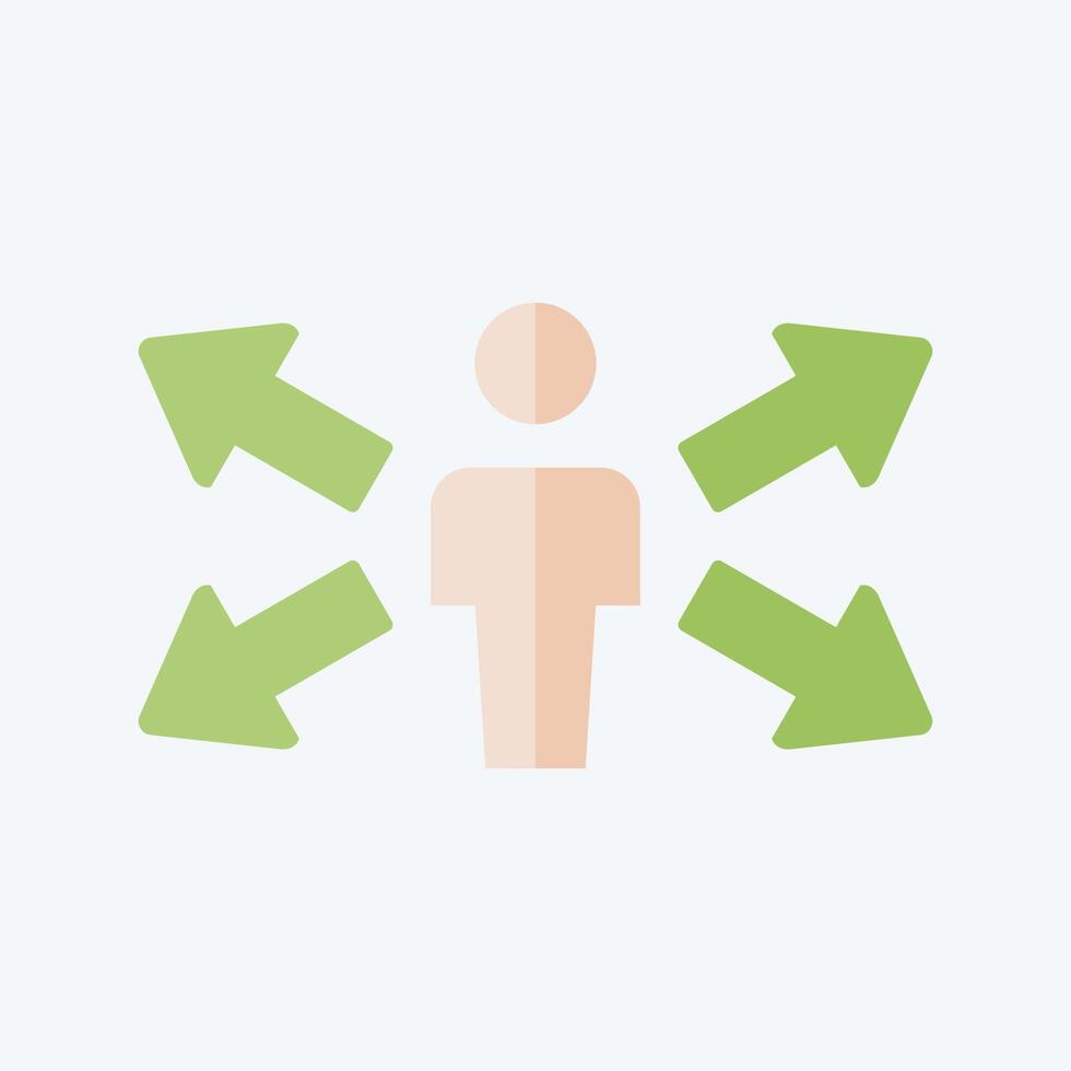 Icon Opportunity. related to Choice symbol. flat style. simple illustration vector
