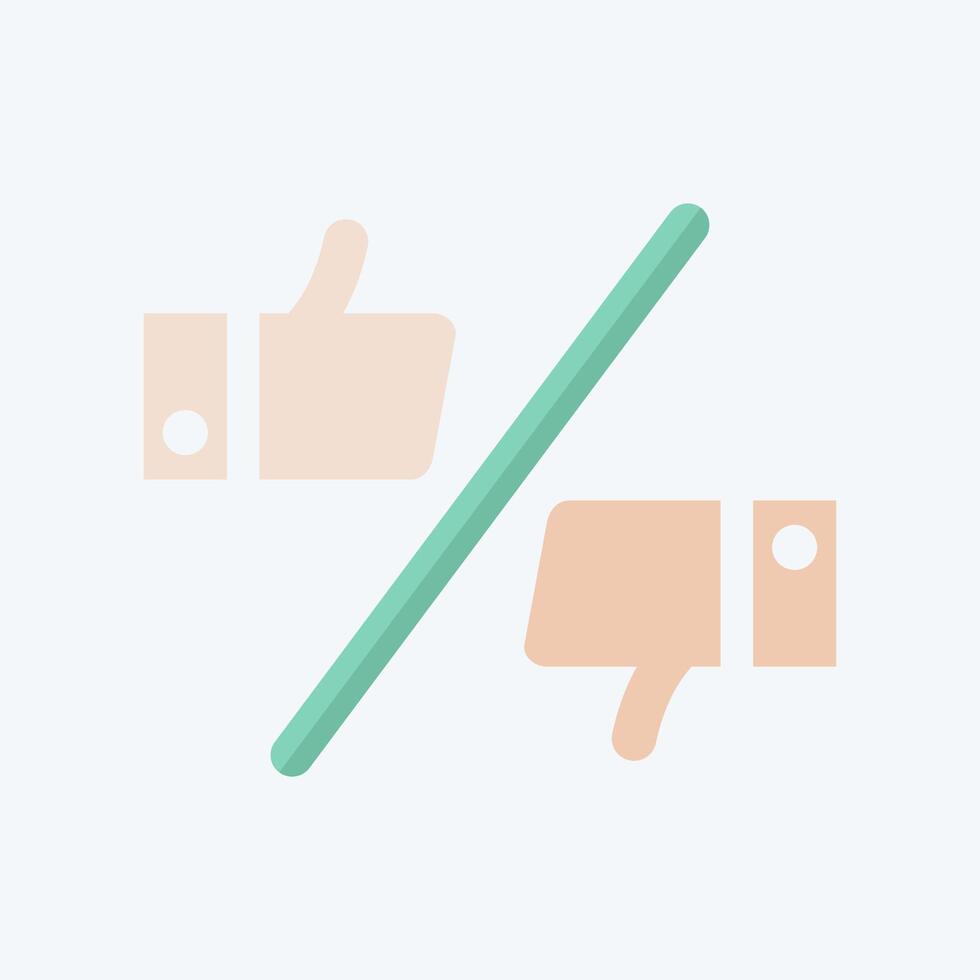 Icon Preference. related to Choice symbol. flat style. simple illustration vector