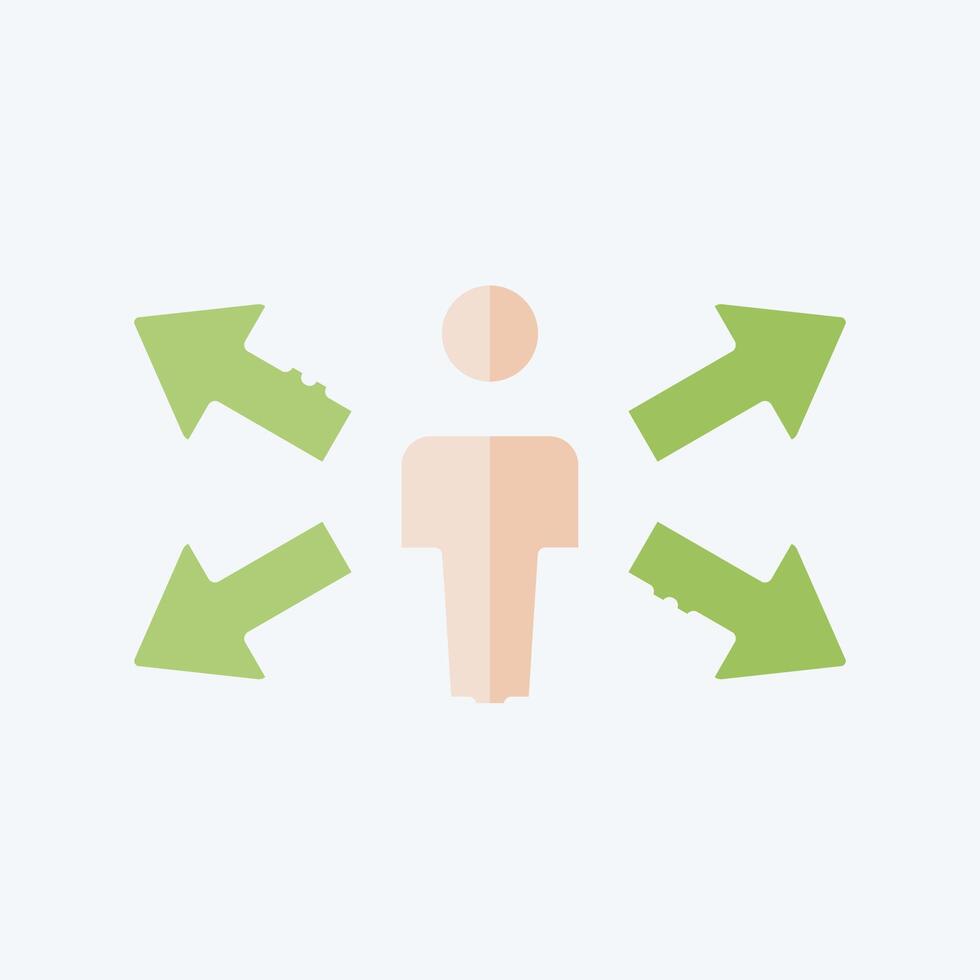 Icon Opportunity. related to Choice symbol. doodle style. simple illustration vector
