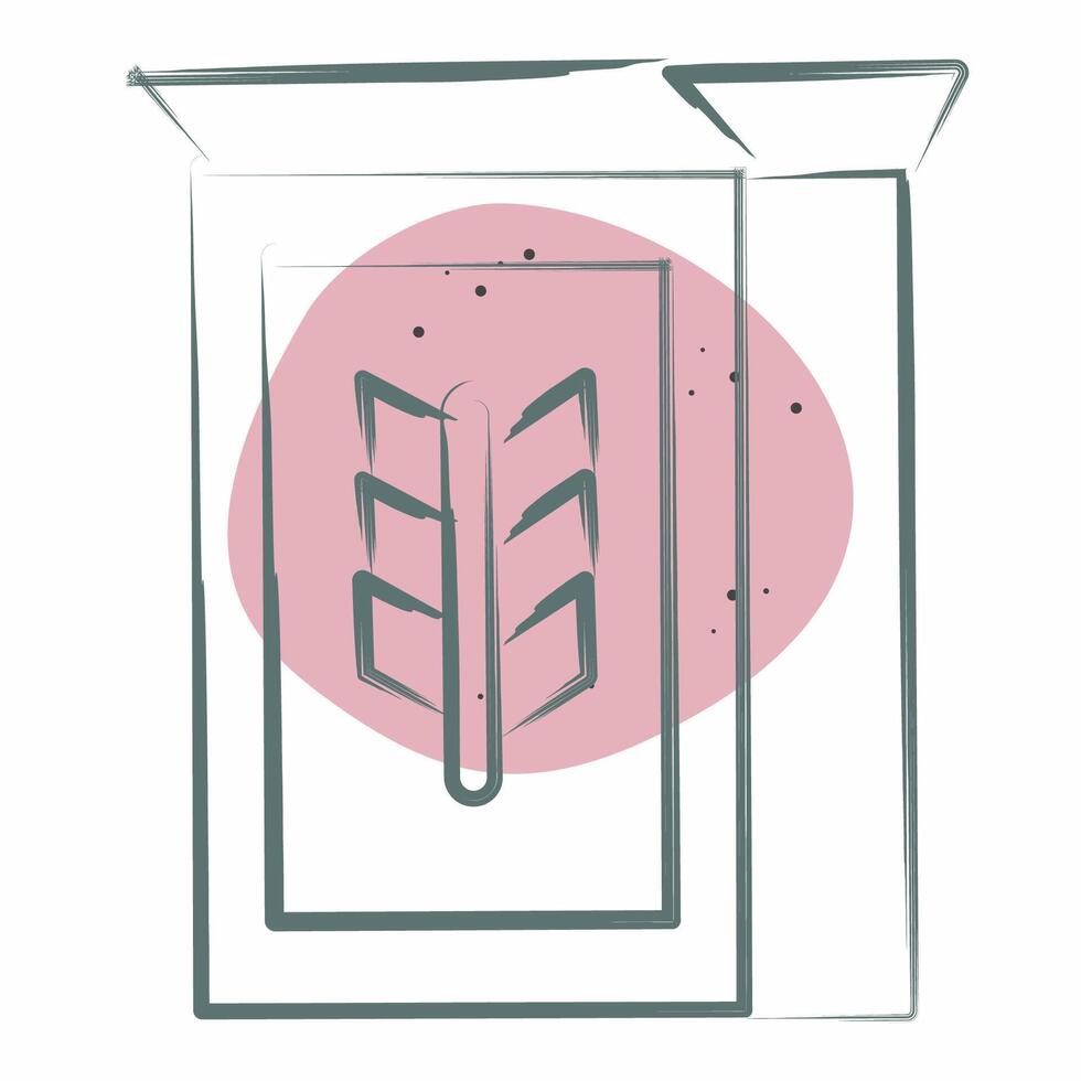 Icon Cereal. related to Breakfast symbol. Color Spot Style. simple illustration vector