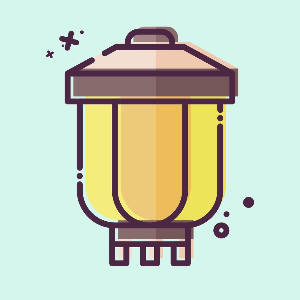 Icon Lantern. related to Korea symbol. MBE style. simple illustration vector