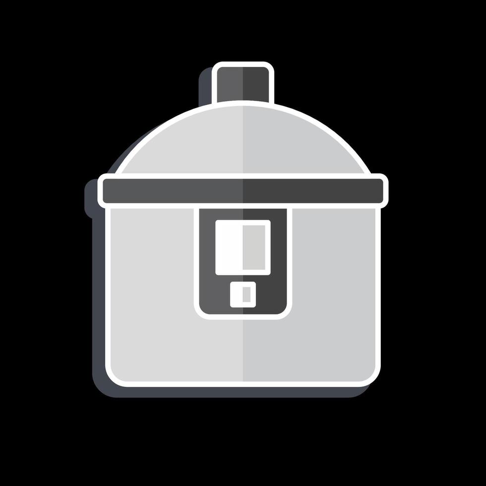 Icon Cooking Pot. related to Breakfast symbol. glossy style. simple illustration vector