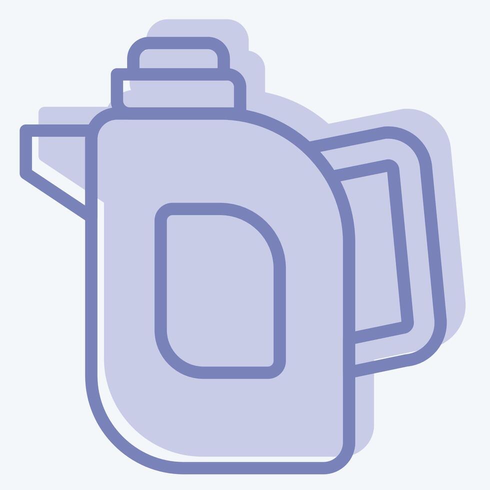 Icon Tea Pot. related to Breakfast symbol. two tone style. simple illustration vector