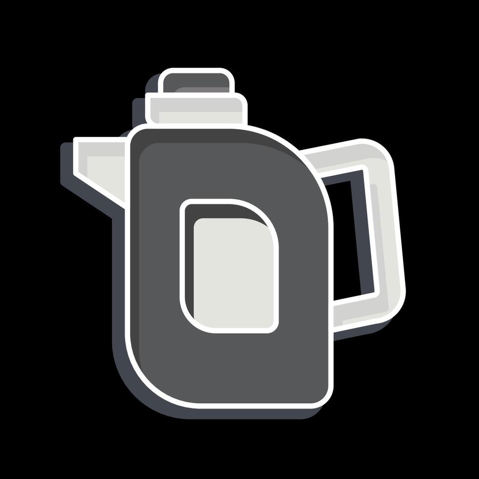 Icon Tea Pot. related to Breakfast symbol. glossy style. simple illustration vector