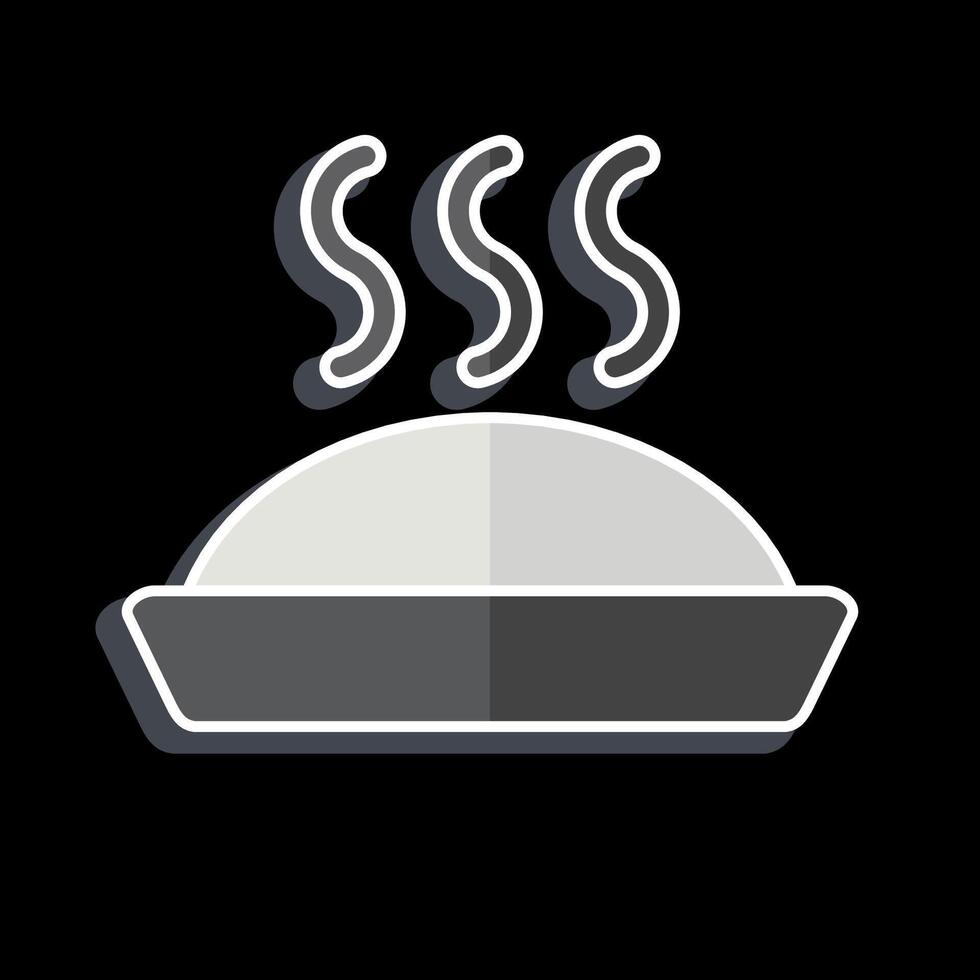 Icon Pie Cake. related to Breakfast symbol. glossy style. simple illustration vector
