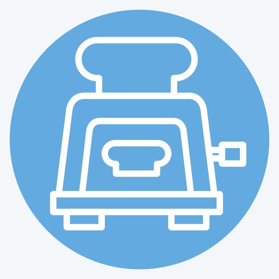 Icon Toaster. related to Breakfast symbol. blue eyes style. simple illustration vector