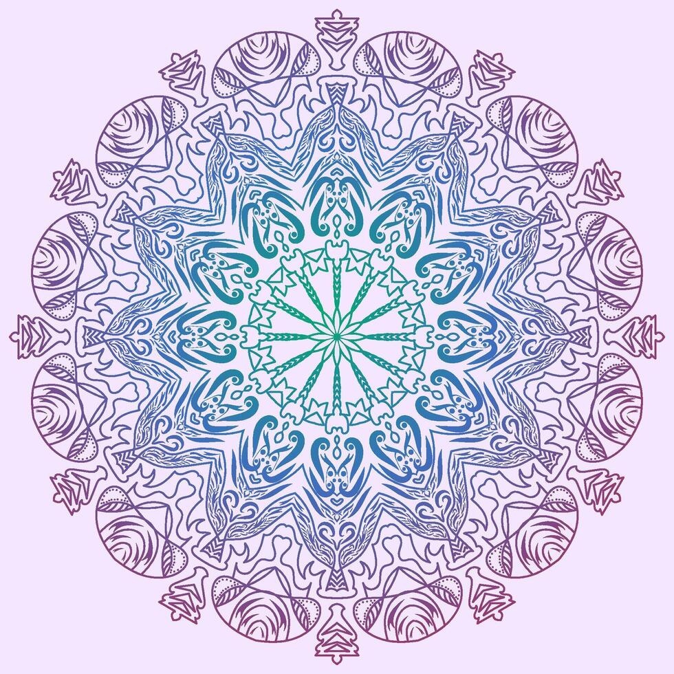 Colorful mandala background vector