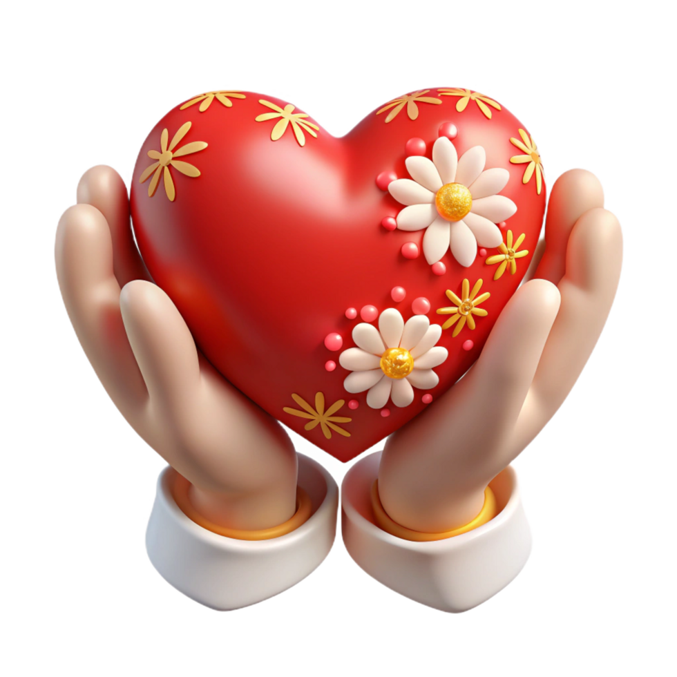 Heart Shape in Caring Hands png