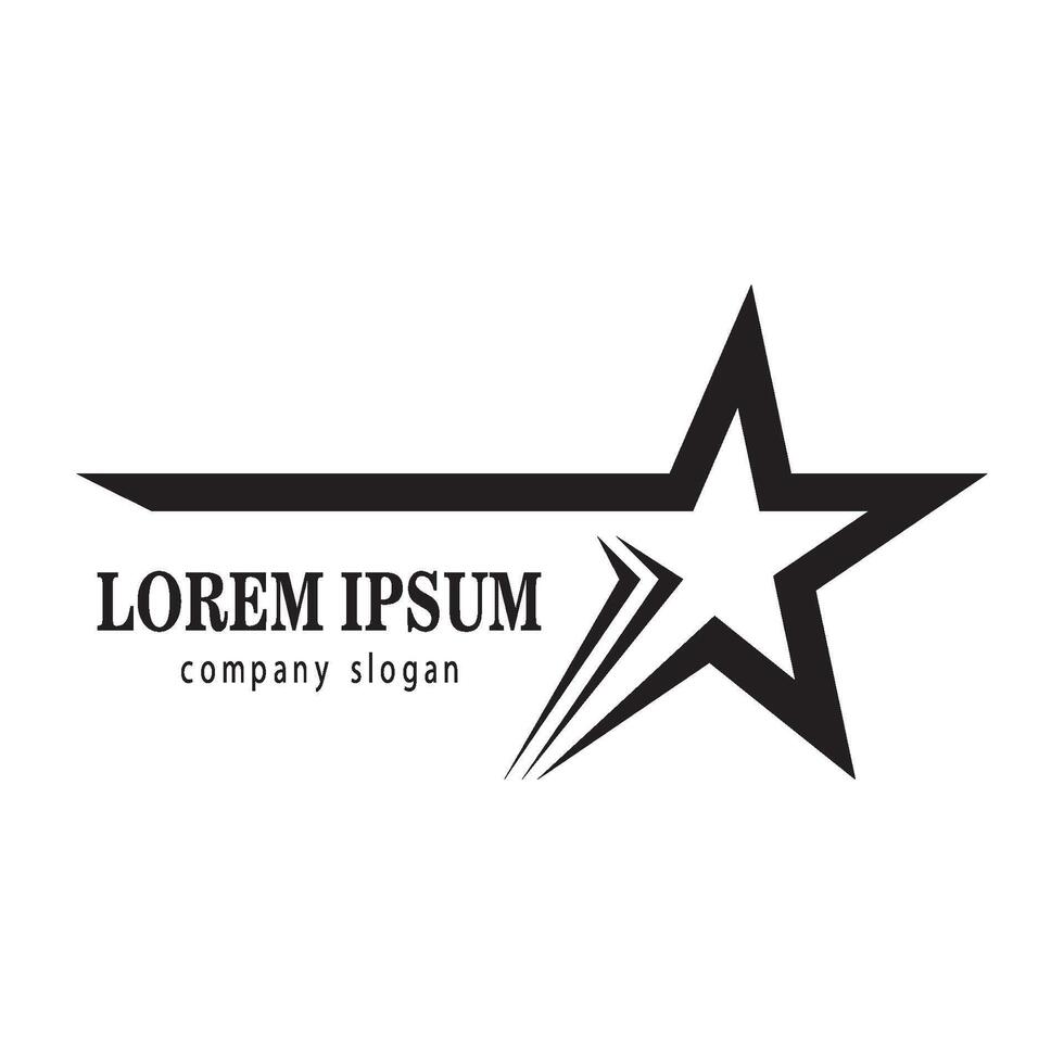 image of a shooting star logo vector
