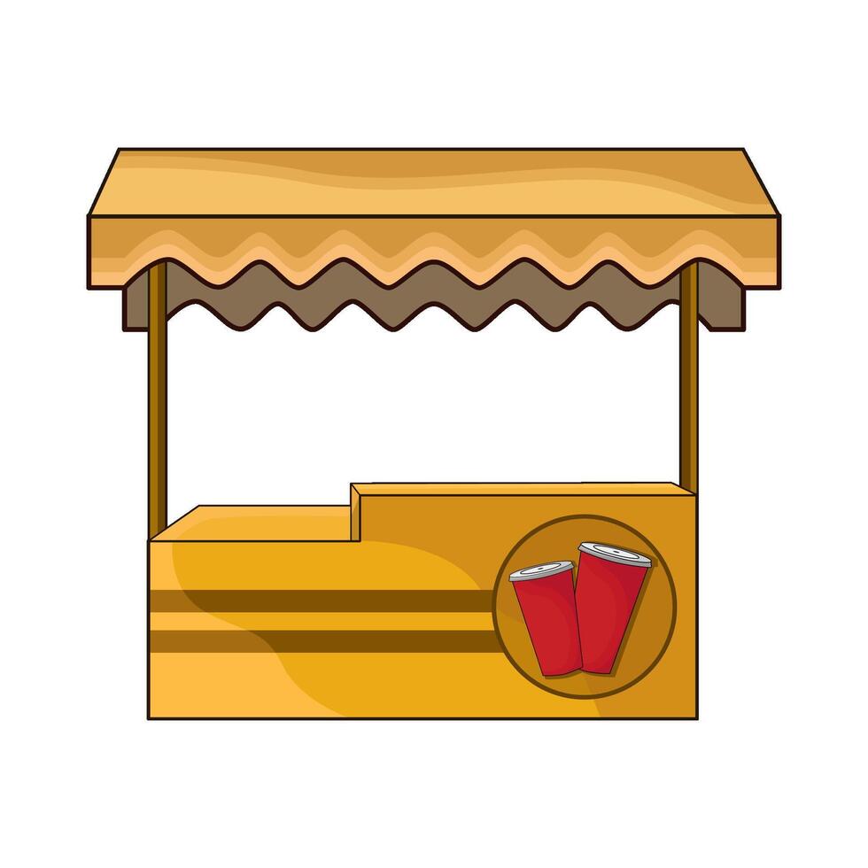 drink stall illustration vector