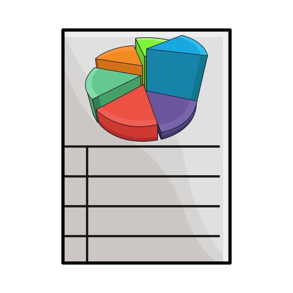 illustration of business report vector