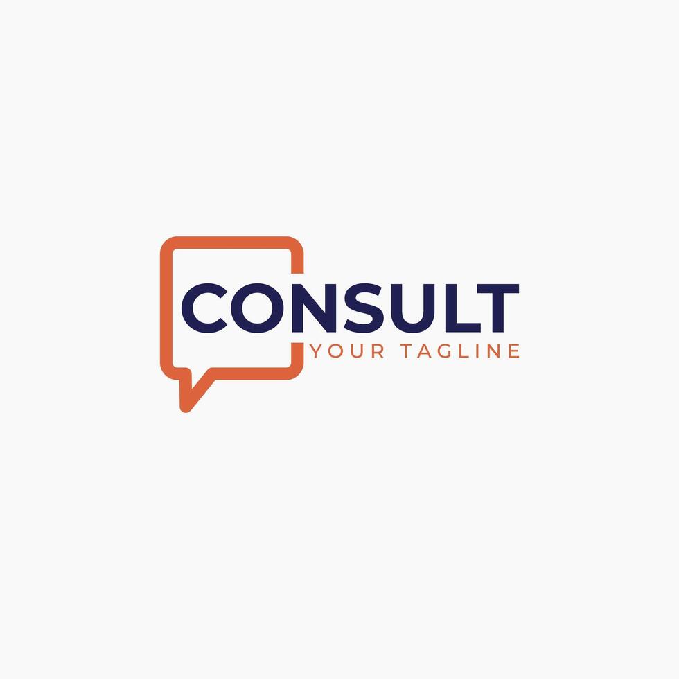 consulting logo design template vector