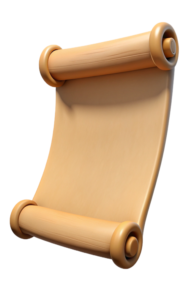 Historical Document Parchment Paper 3d png