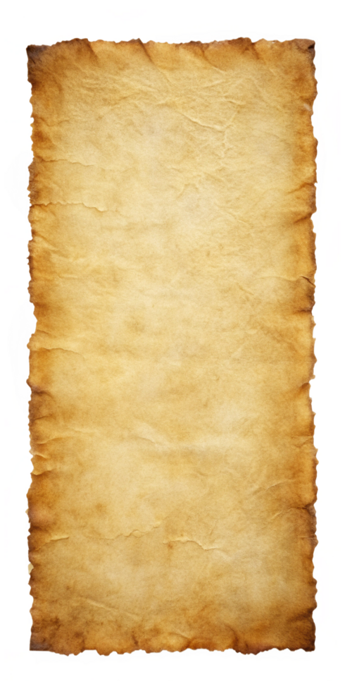 Old Parchment Paper with Curling Edges png