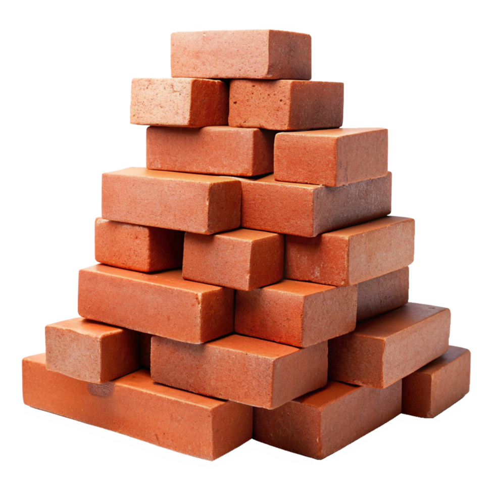 Construction Ready Red Bricks png