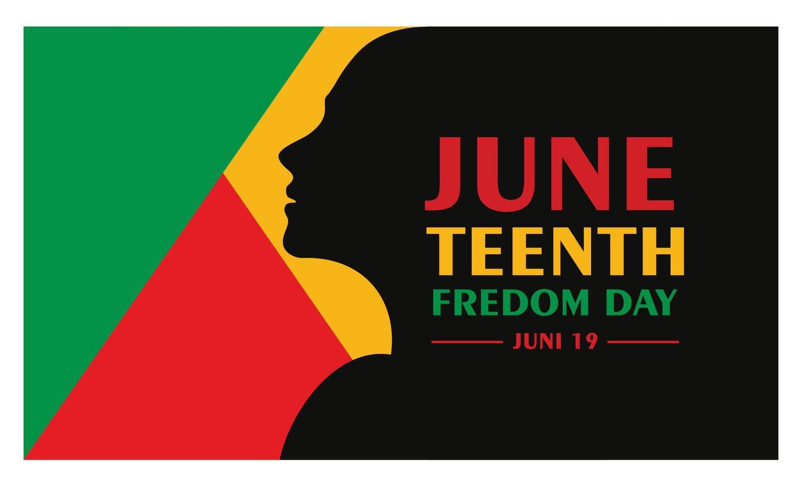 Juneteenth Independence Day. Flat modern illustration Juneteenth Independence Day. Flat modern illustration vector