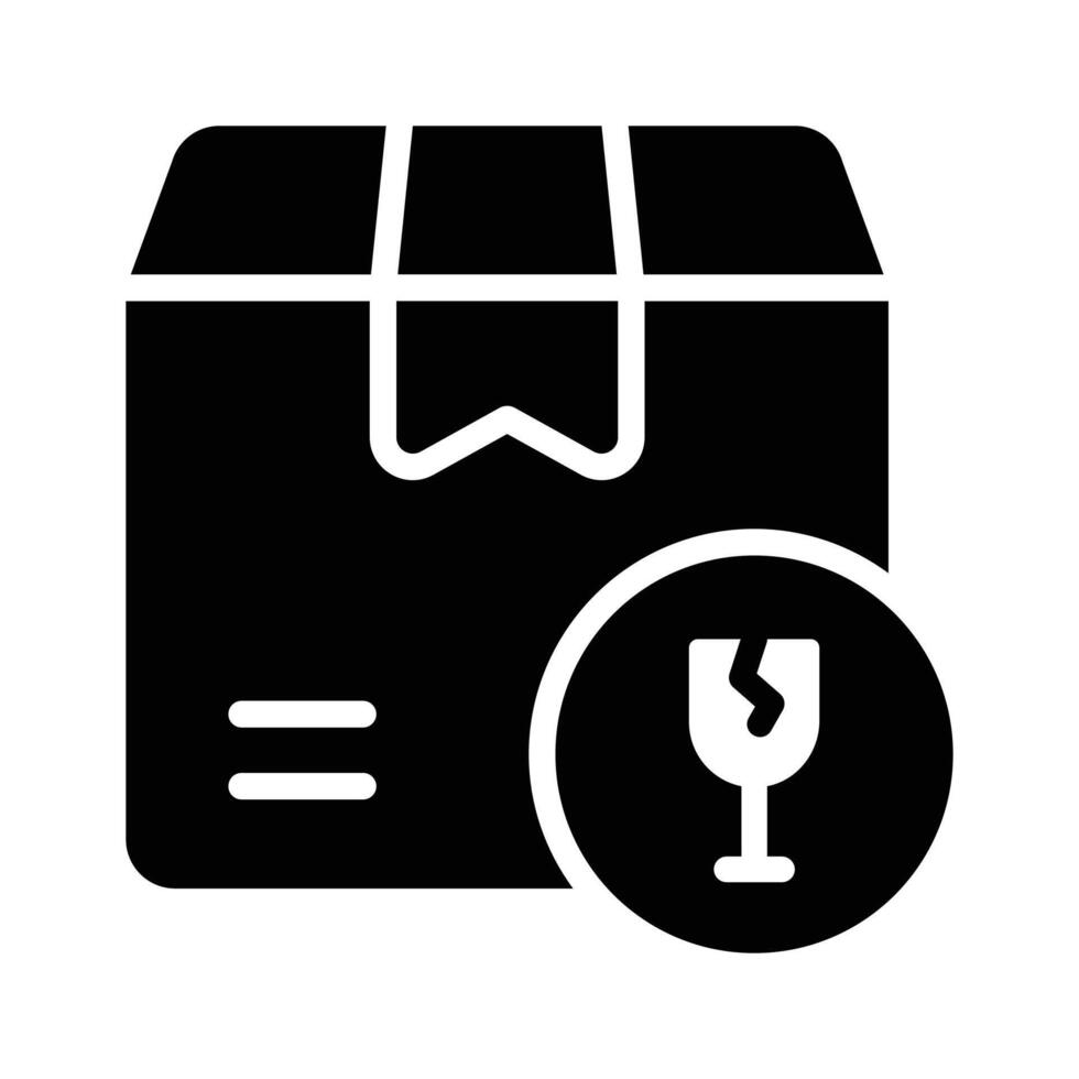 Fragile parcels, of fragile delivery in modern style vector